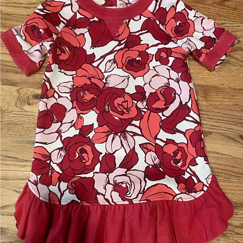 Twin-Set Red Floral Kids Dress